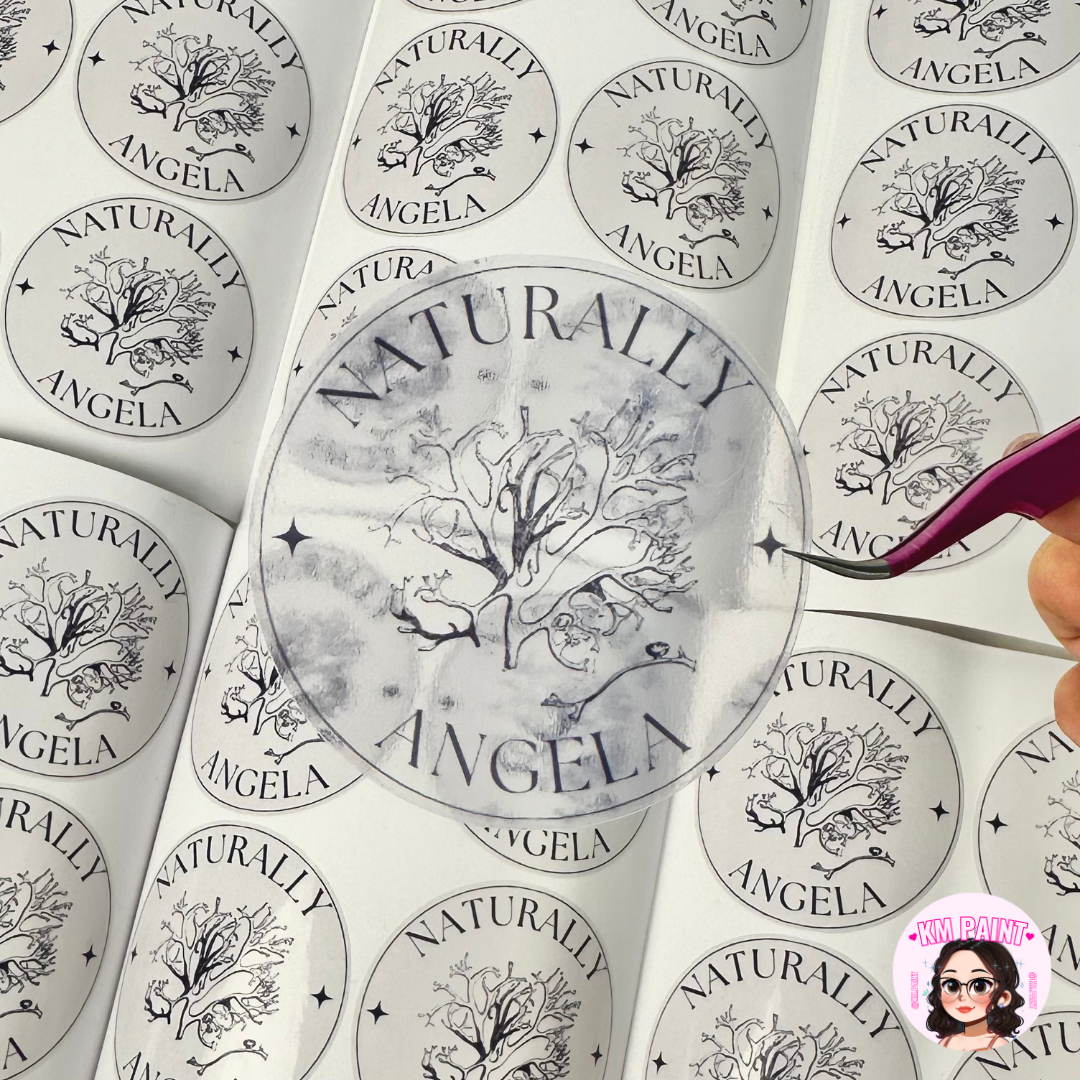 CIRCLE STICKER SHEETS | CLEAR FINISH