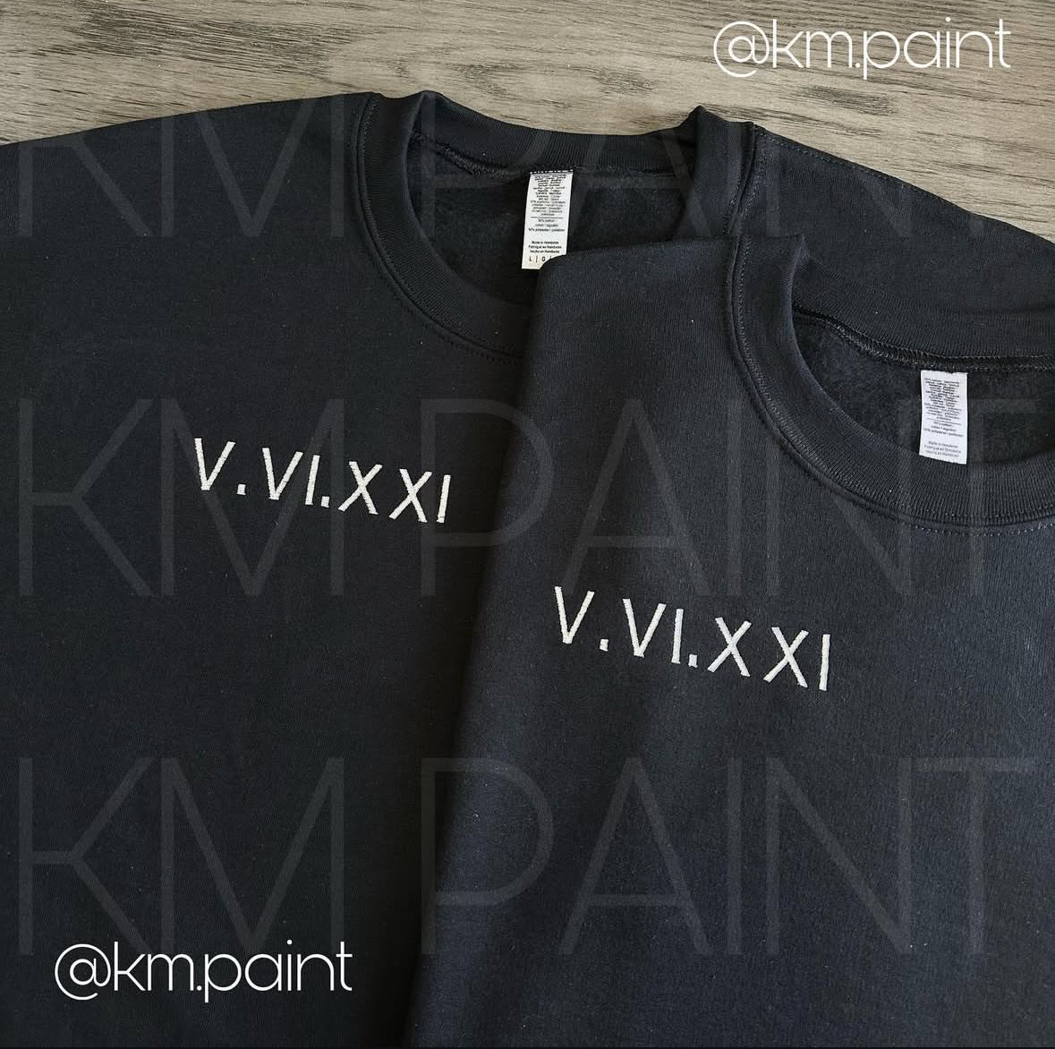 ROMAN NUMERAL | EMBROIDERED SWEATSHIRT