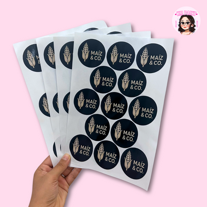 CIRCLE GLOSSY | STICKER SHEETS
