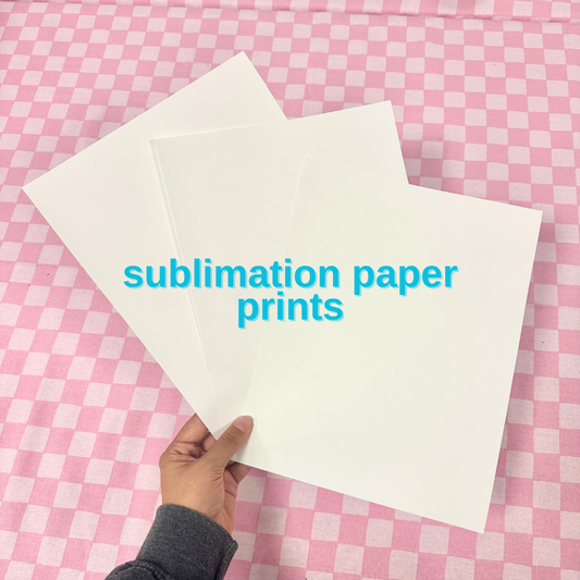 SUBLIMATION PRINTS BY THE SHEET