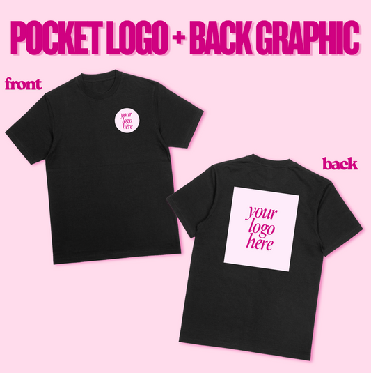 POCKET LOGO + BACK GRAPHIC | T-SHIRT