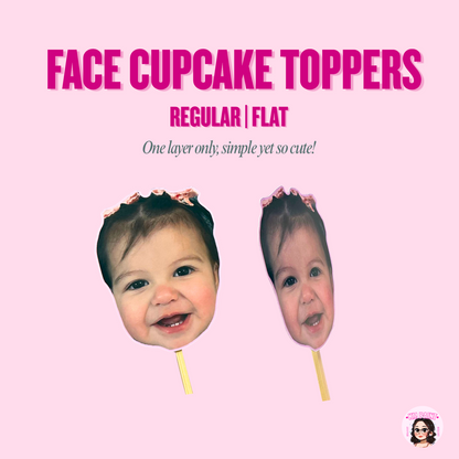 FACE CUPCAKE TOPPERS