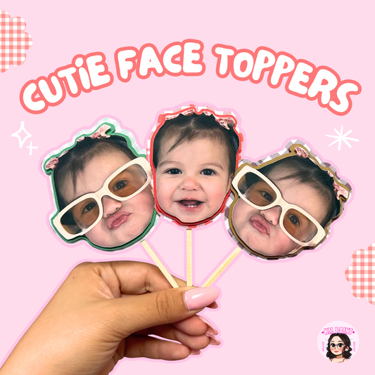 FACE CUPCAKE TOPPERS