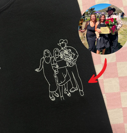 PHOTO LINE ART | EMBROIDERY