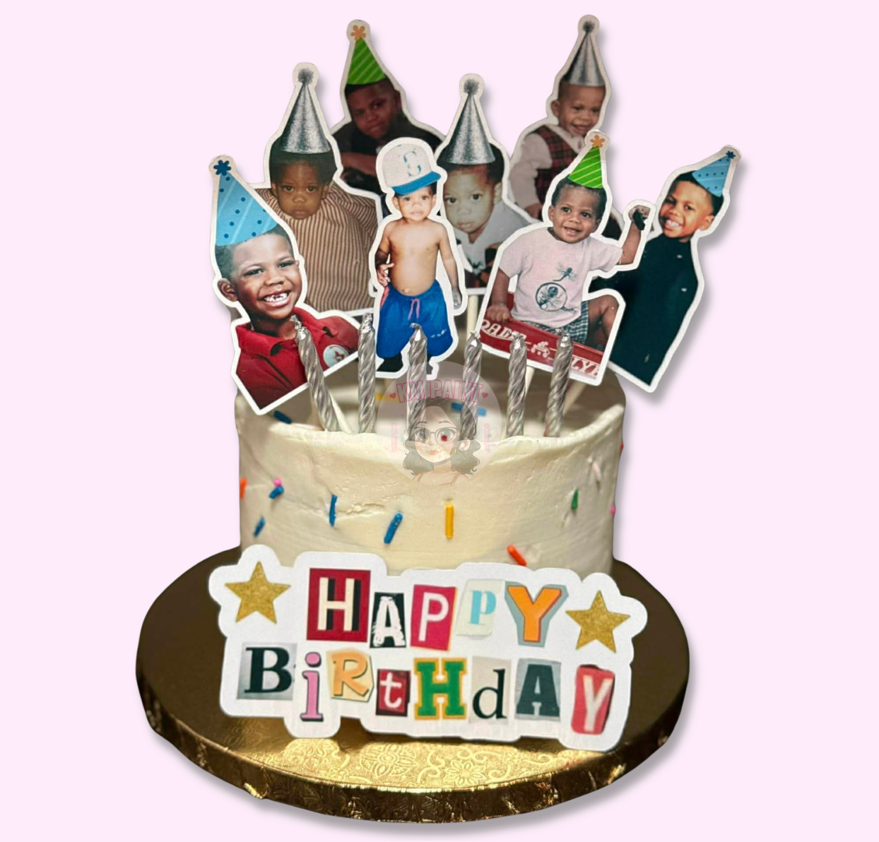 Custom "Me" Photo Cake Toppers | (Set of 12)