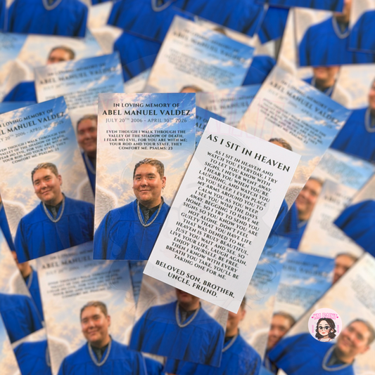 Double-Sided Memorial Cards
