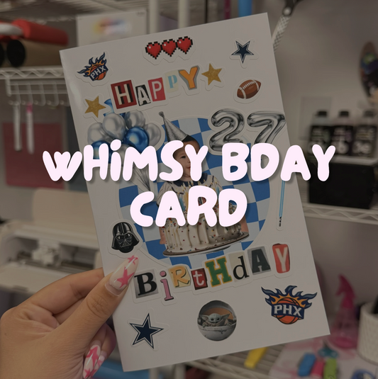 Custom Whimsy Birthday Card