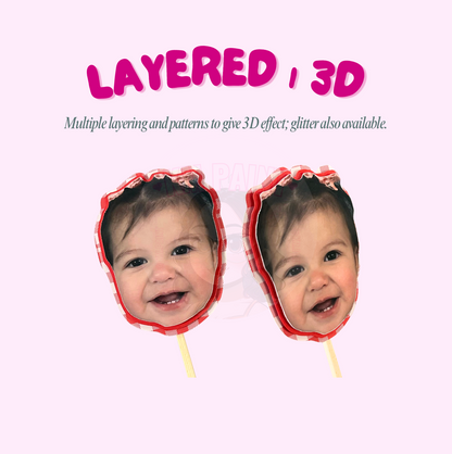 Whimsy Face Cupcake Toppers | (Set of 12)