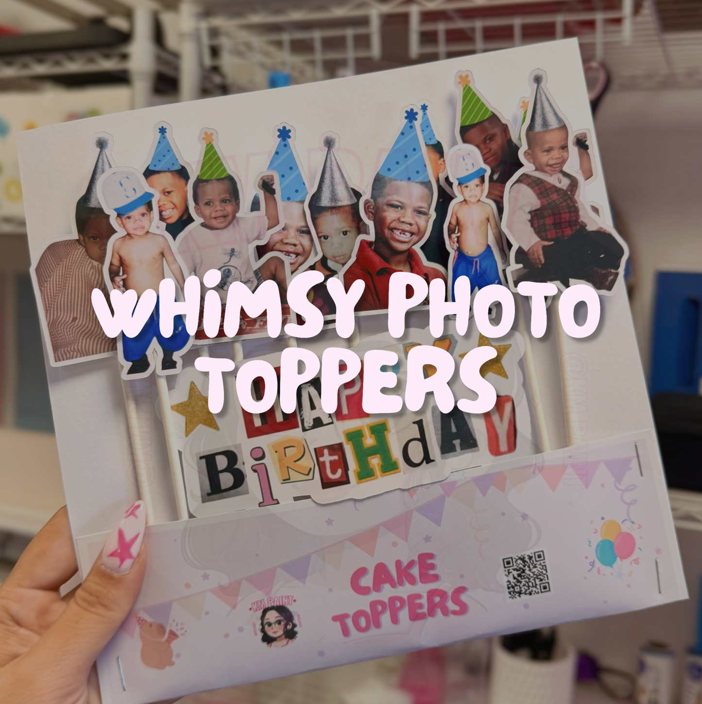 Whimsy Photo Toppers | (Set of 12)